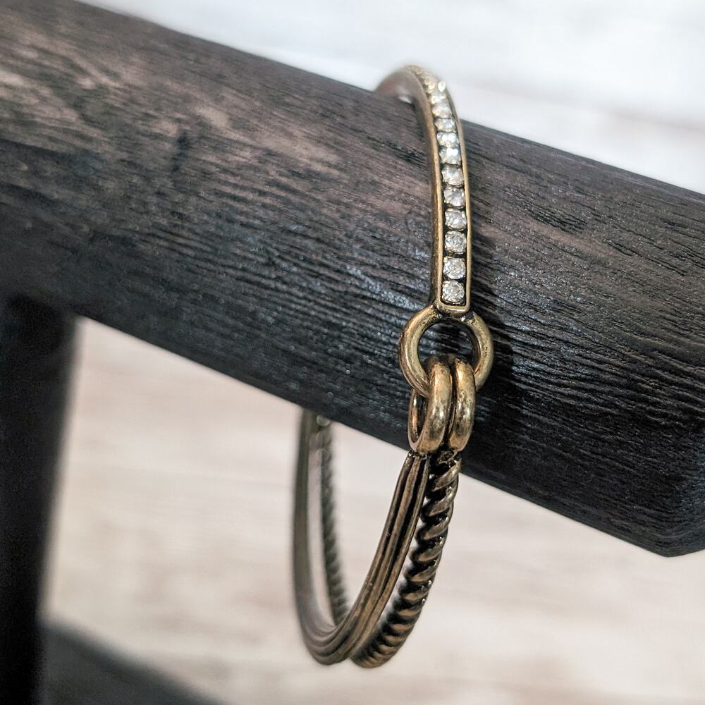 Vintage Bracelet / Bangle Unusual Bangle - One Double Side